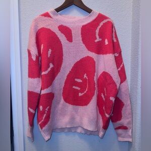 Altar’d State Smiley Brianna Boxy Oversized Pullover Crew Neck Sweater XS